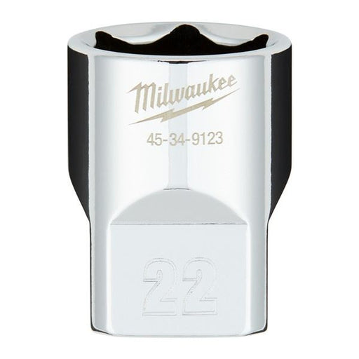 Milwaukee 1/2 Drive Socket Metric Standard-22mm 4932480020 Milwaukee - Dynamic Drive