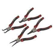 Sealey Circlip Pliers Set 180mm 4pc AK8457 Sealey - Dynamic Drive