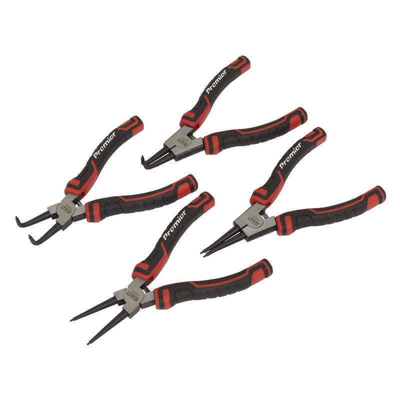 Sealey Circlip Pliers Set 180mm 4pc AK8457 Sealey - Dynamic Drive