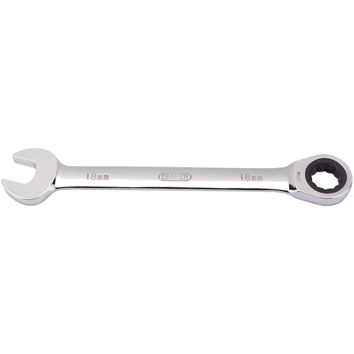 Draper Metric Ratcheting Combination Spanner, 18mm 31015 Draper - Dynamic Drive