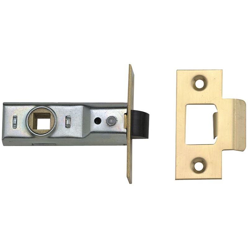 Yale Locks M888 Tubular Mortice Latch 76mm 3in Polished Brass Pack of 1 Yale Locks - Dynamic Drive