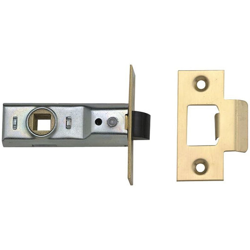 Yale Locks M888 Tubular Mortice Latch 76mm 3in Polished Brass Pack of 1 Yale Locks - Dynamic Drive