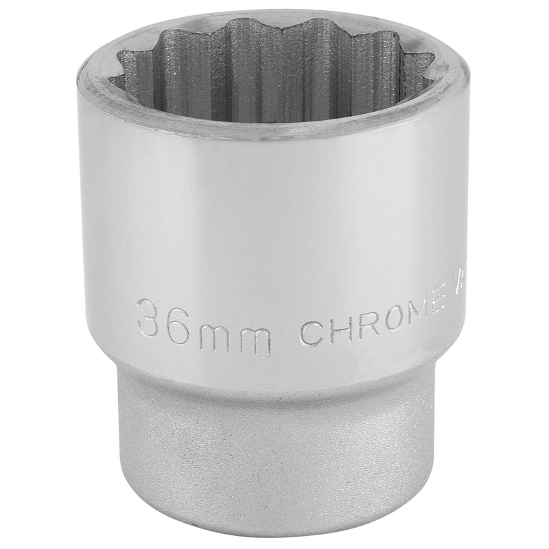 Draper 12 Point Socket, 3/4" Sq. Dr., 36mm 16701 Draper - Dynamic Drive