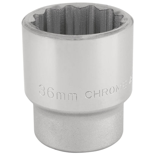 Draper 12 Point Socket, 3/4" Sq. Dr., 36mm 16701 Draper - Dynamic Drive