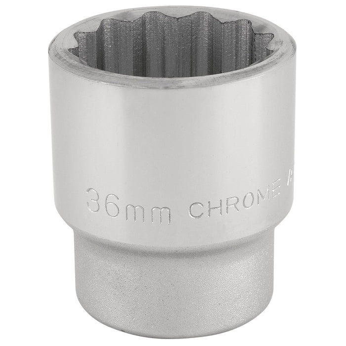 Draper 12 Point Socket, 3/4" Sq. Dr., 36mm 16701 Draper - Dynamic Drive