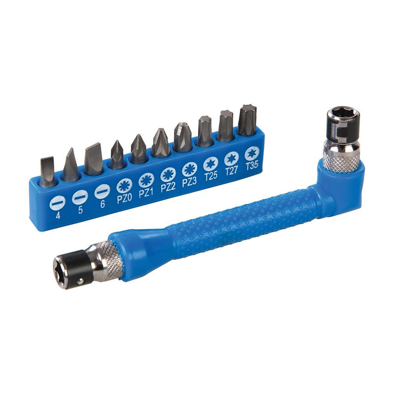 Silverline Angle Screwdriver Bit Holder Set 12pce 12pce Silverline - Dynamic Drive