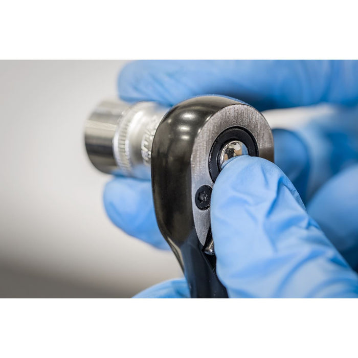 Sealey Ratchet Wrench 1/4"Sq Drive Premier Black AK7997 Sealey - Dynamic Drive
