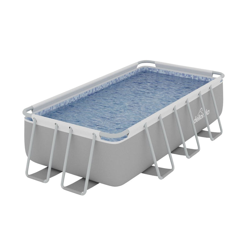 Dellonda Deluxe Steel Frame Swimming Pool with Filter Pump 13ft DL21 Dellonda - Dynamic Drive