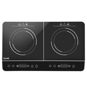 Baridi Portable Induction Hob with 2 Cooking Zones 60 x 36 x 6.5cm - Black Baridi - Dynamic Drive