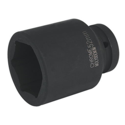 Sealey Impact Socket 52mm Deep 1"Sq Drive IS152D Sealey - Dynamic Drive