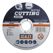 Sealey Cutting Disc115 x 1.2mm22mm Bore PTC/115CET Sealey - Dynamic Drive