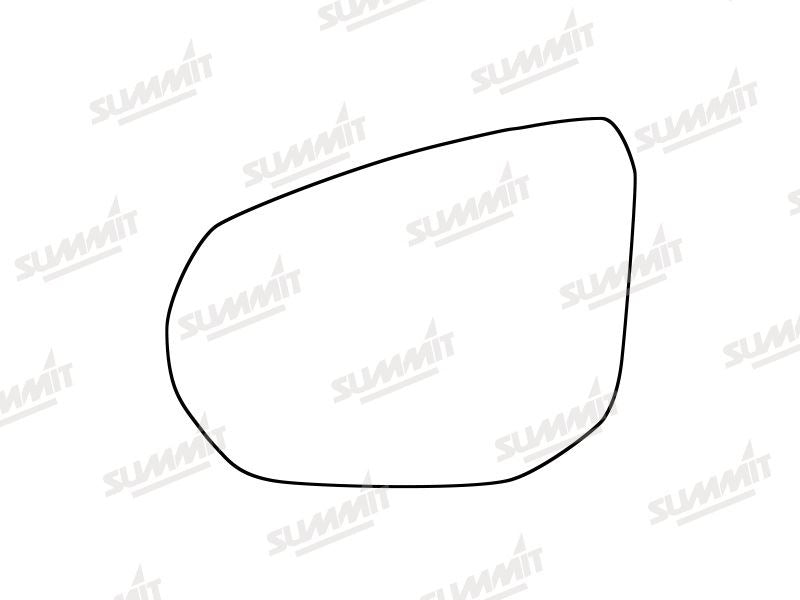 Summit Stick-On Aspheric Mirror Glass fits Audi Q2 16 on LHS Summit - Dynamic Drive