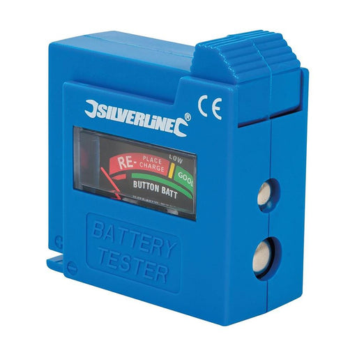 Silverline Compact Battery Tester AAA / AA / C / D / 9V / LR1 / A23 / button Silverline - Dynamic Drive