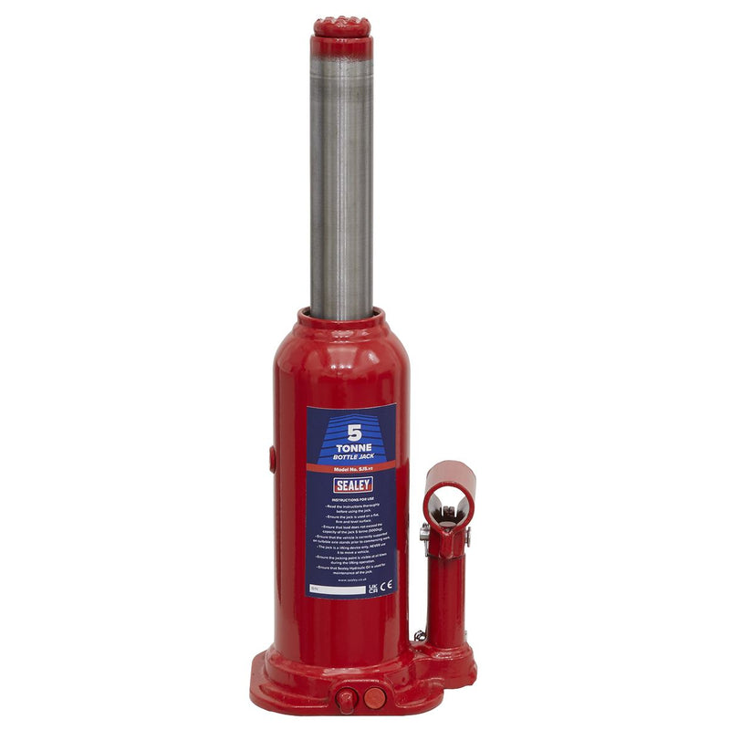 Sealey Bottle Jack 5 Tonne SJ5 Sealey - Dynamic Drive