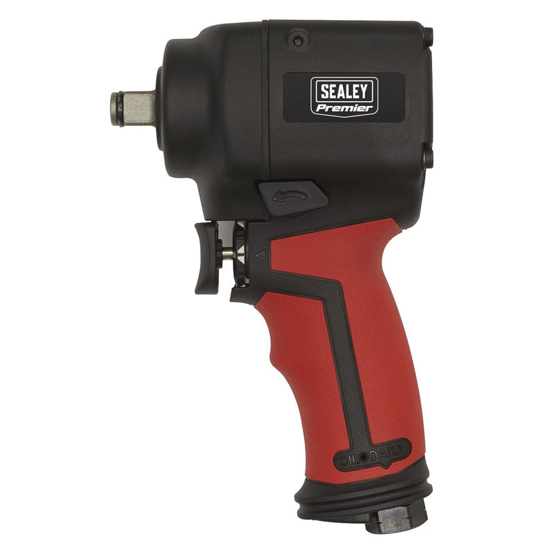 Sealey Air Impact Wrench 1/2"Sq Drive Stubby Twin Hammer SA6002S Sealey - Dynamic Drive