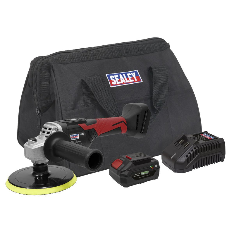 Sealey Cordless Rotary Polisher Kit 20V 4Ah SV20 Series150mm CP20VRPKIT Sealey - Dynamic Drive
