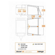 Vango Sunlight Air ProShield Awning/Canopy for Caravans & Motorhomes Shadow Grey Vango - Dynamic Drive