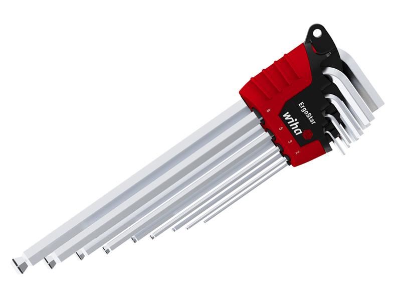 Wiha ErgoStar MagicRing® Hex Ball End L-key Set, 9 Piece Wiha - Dynamic Drive