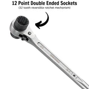 Teng Tools Ratcheting Construction Wrench 19 x 22mm Teng Tools - Dynamic Drive