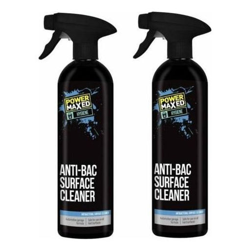 2x Anti Bacterial Surface Cleaner 500ml Anti Bac Spray Sanitising Disinfectant Power Maxed  - Dynamic Drive