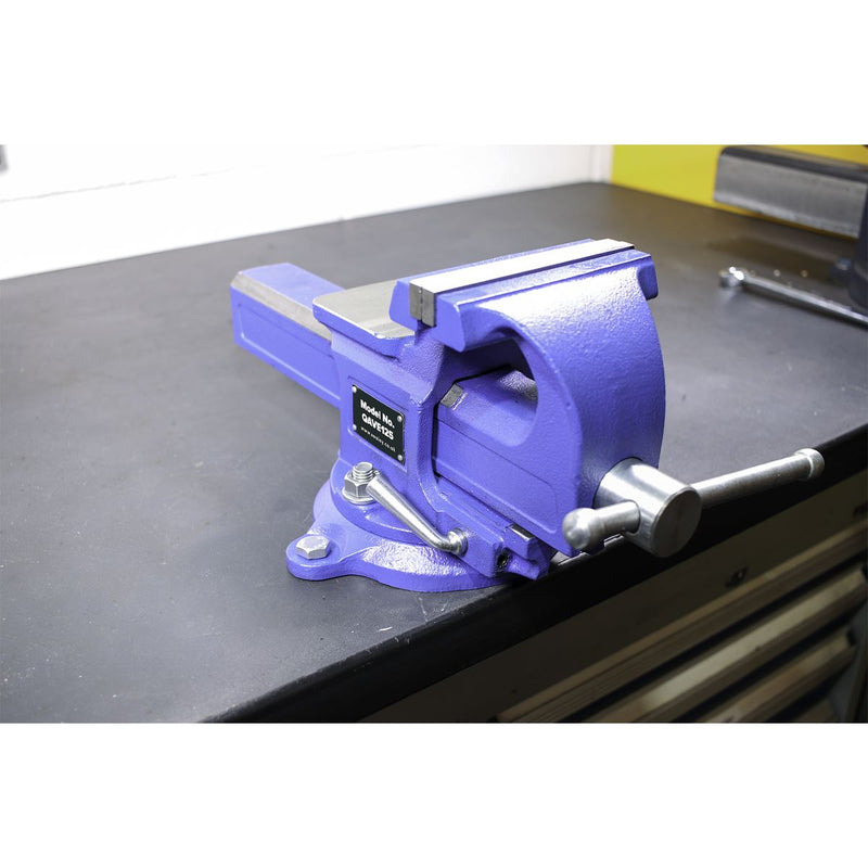 Sealey Vice 125mm Quick Action Swivel Base SG Iron QAVE125 Sealey - Dynamic Drive
