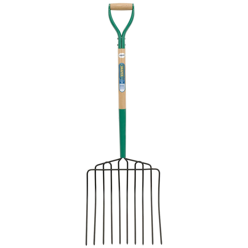 Draper 10 Prong Manure Fork with Wood Shaft and MYD Handle 63578 Draper - Dynamic Drive