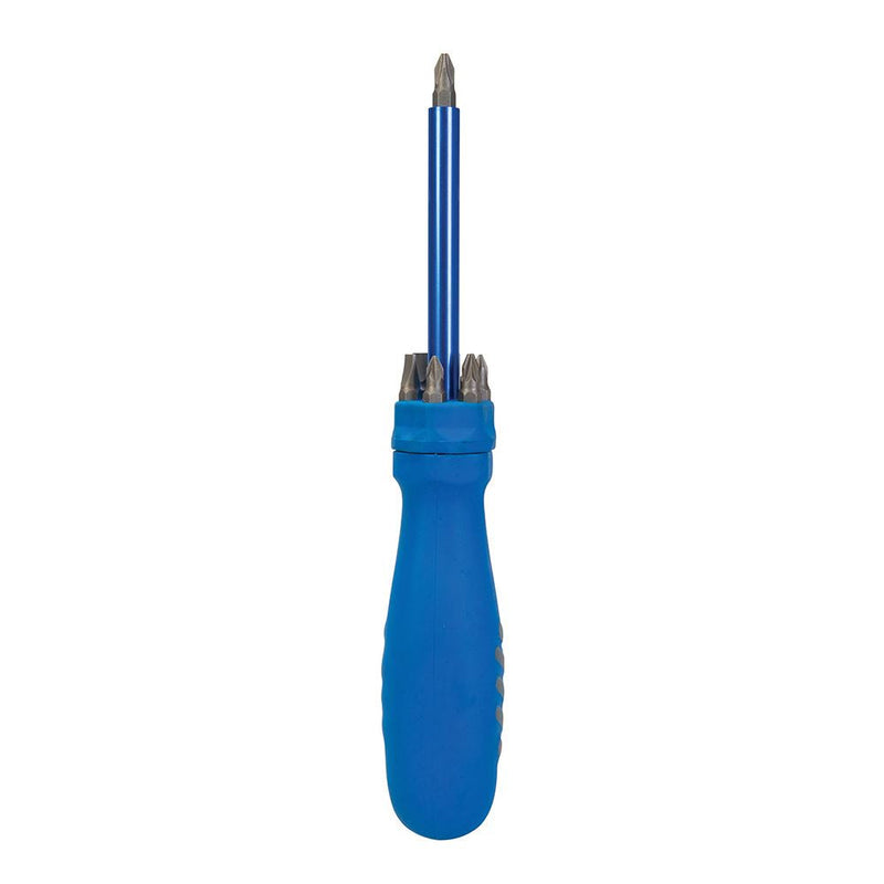 Silverline Multi-Bit Screwdriver with Telescopic Pick-Up Magnet 7 Driver Bits Silverline - Dynamic Drive