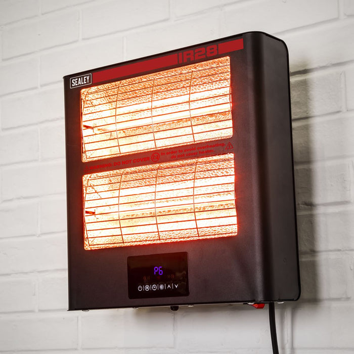 Sealey Wall Mounting Infrared Quartz Heater 2.8kW/230V IR28 Sealey - Dynamic Drive