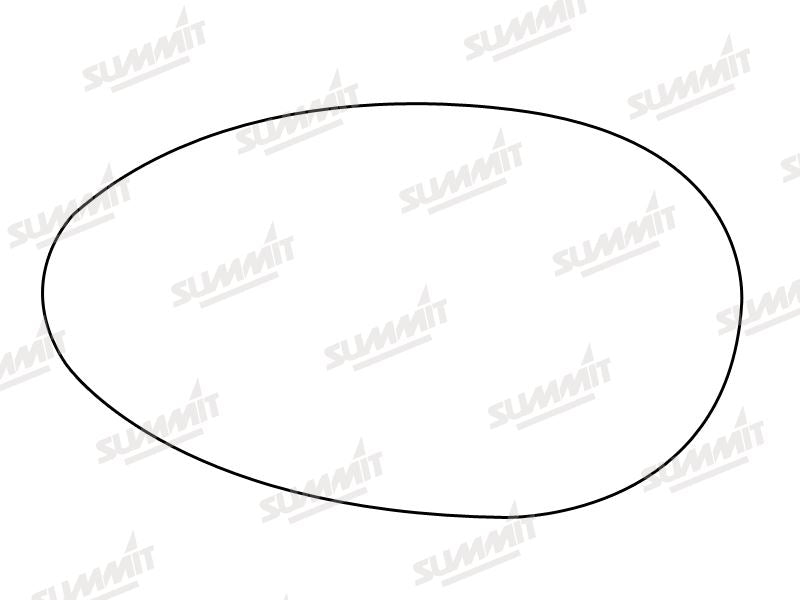 Summit Stick-On Standard Mirror Glass fits Rover 25 99 on 45 00 on LHS Summit - Dynamic Drive