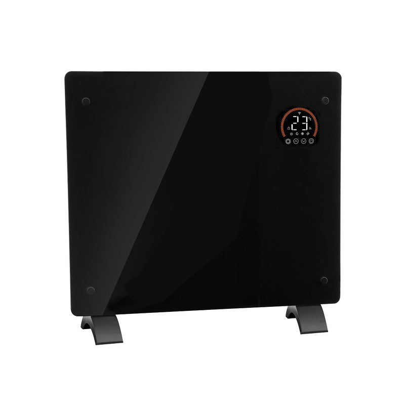 Baridi 1000W Electric Glass Panel Heater with 24/7 Timer, Remote Control & Wi-Fi - Black Baridi  - Dynamic Drive
