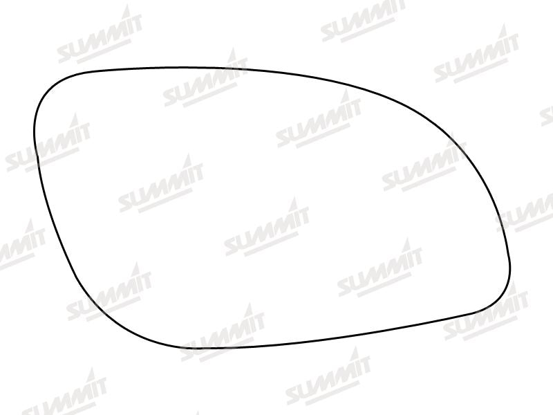 Summit Heated Base Plate With Standard Mirror Glass fits Vauxhall Vectra 02 On RHS Summit - Dynamic Drive