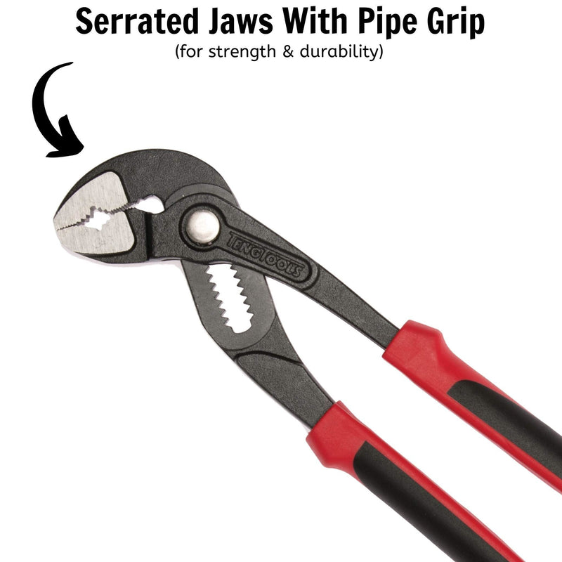 Teng Tools Quick Set Water Pump Plier TPR Grip 250mm Teng Tools - Dynamic Drive