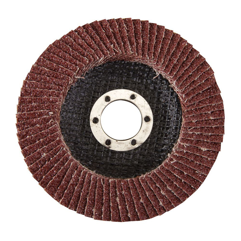 Silverline Aluminium Oxide Flap Disc 115mm 40 Grit Silverline - Dynamic Drive
