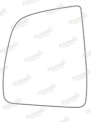 Summit Stick-On Commercial Mirror Glass fits Fiat Dobl?? LHS Summit - Dynamic Drive