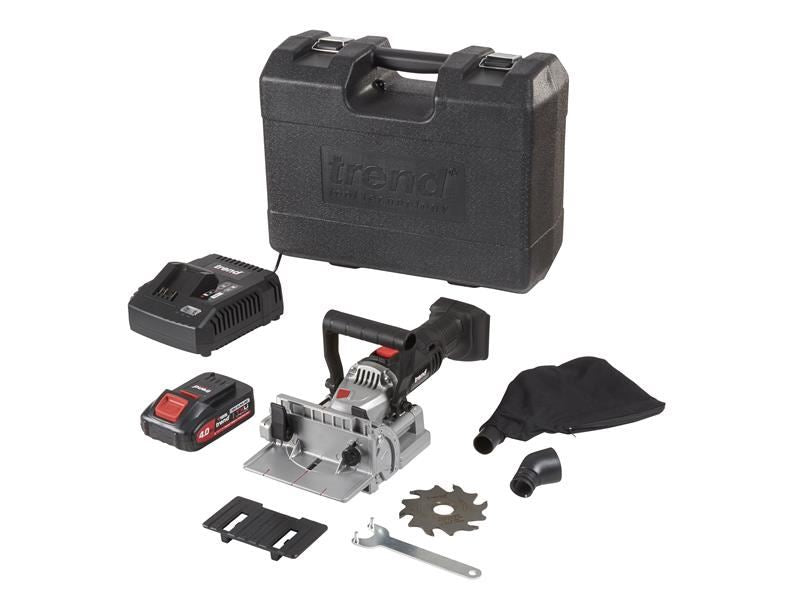 Trend T18S/BJK1 Biscuit Jointer 18V 1 x 4.0Ah Li-ion Trend - Dynamic Drive