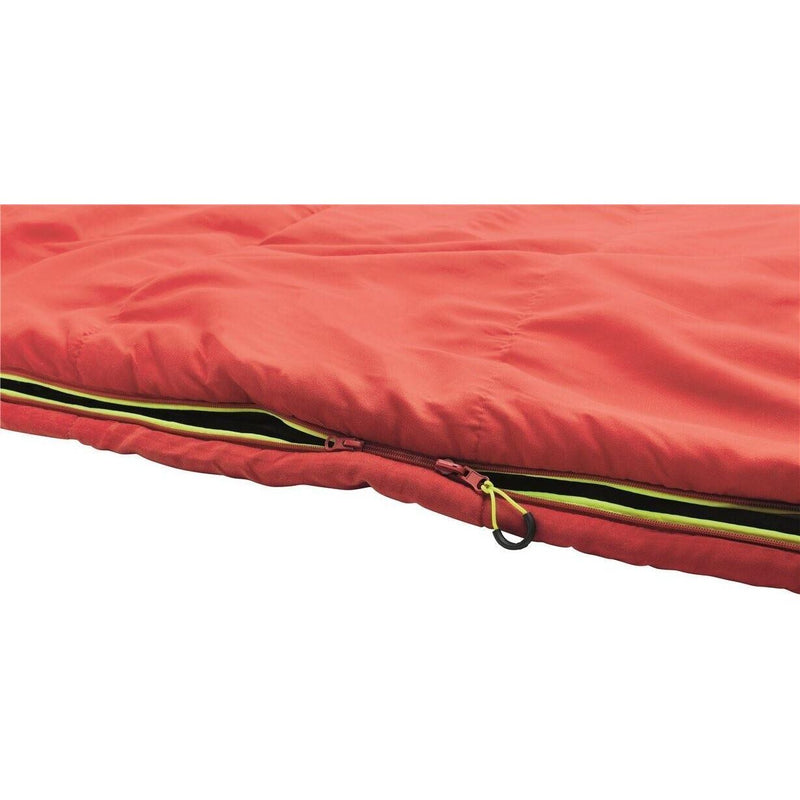 Outwell Celebration Lux Single Sleeping Bag - Red - 2 Season Camping Gear Outwell  - Dynamic Drive