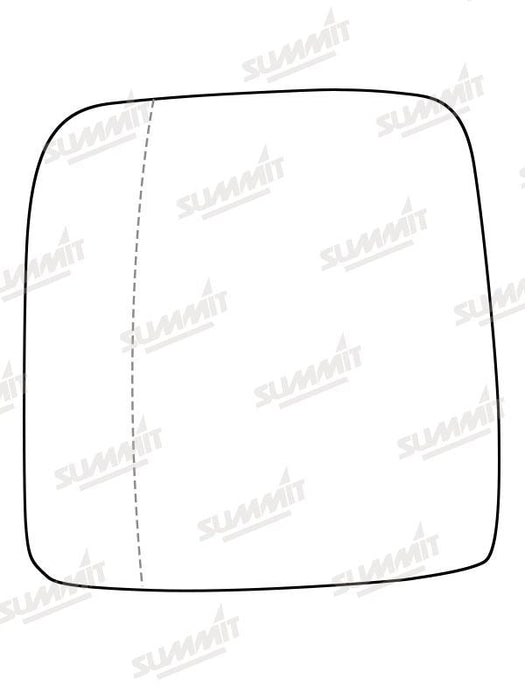 Summit Stick-On Commercial Mirror Glass fits Renault Trafic 16 On LHS Summit - Dynamic Drive