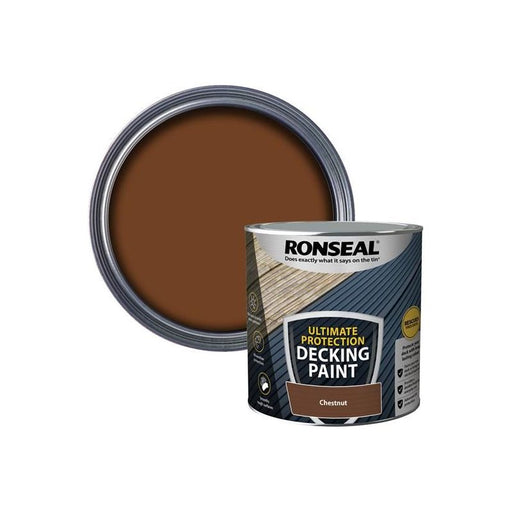 Ronseal Ultimate Protection Decking Paint Chestnut 2.5 litre Ronseal - Dynamic Drive