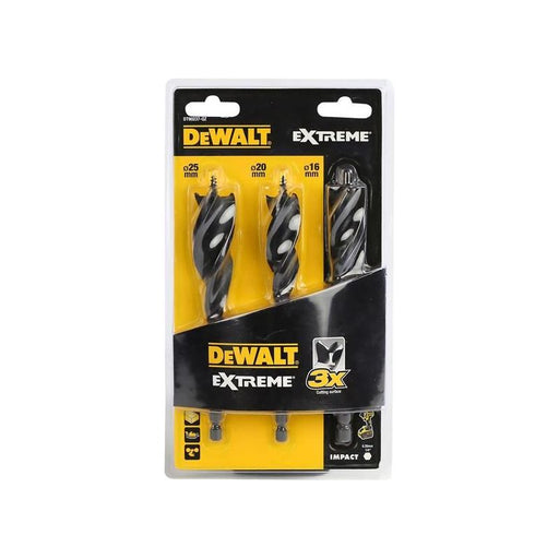 Dewalt Power Tools EXTREME® Tri Flute Bit Set, 3 Piece DeWALT Power Tools - Dynamic Drive