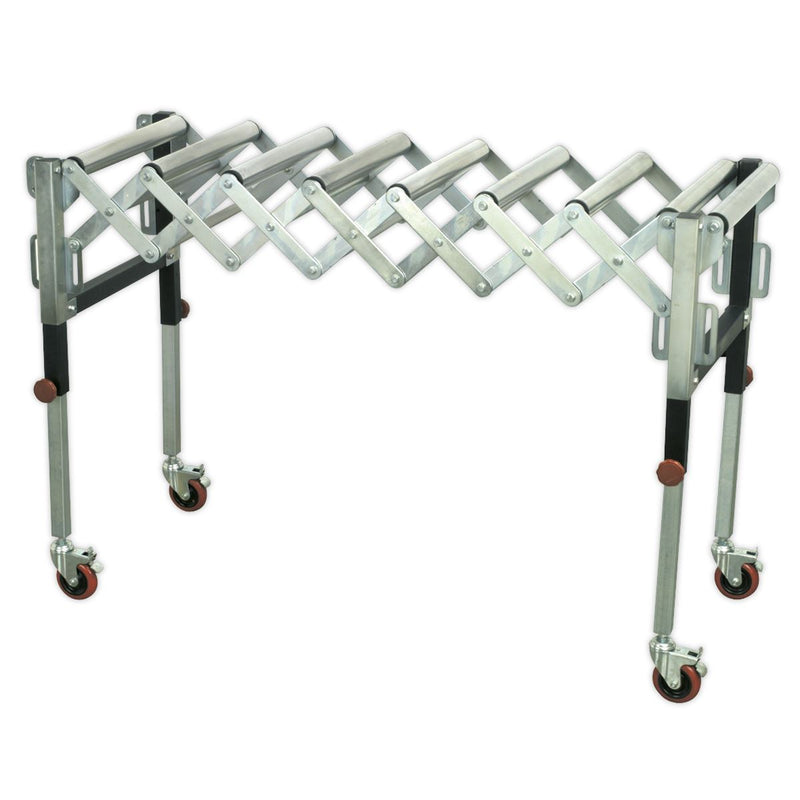 Sealey Adjustable Roller Stand 450-1300mm 130kg Capacity RS911F Sealey - Dynamic Drive