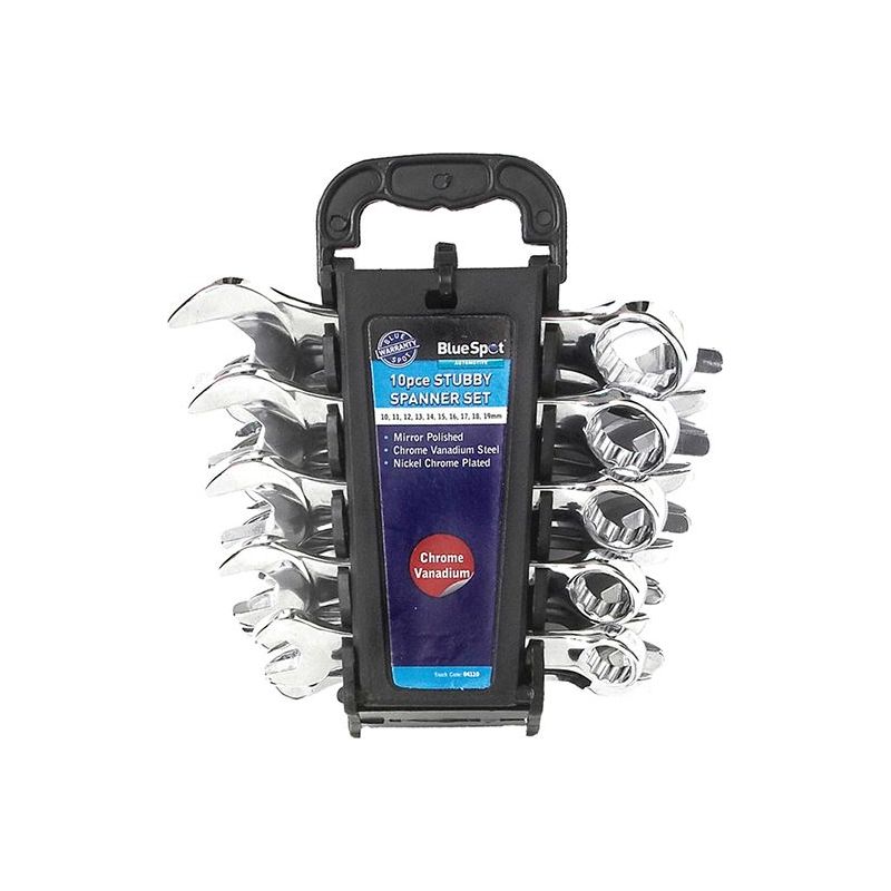 Bluespot Tools Stubby Combination Spanner Set, 10 Piece BlueSpot Tools - Dynamic Drive