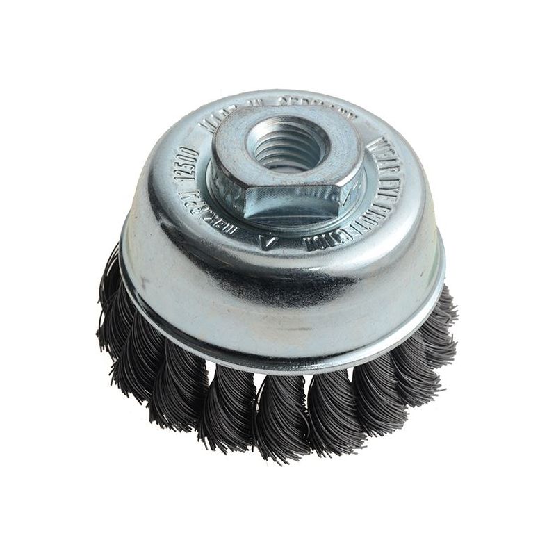 Lessmann Knot Cup Brush 65mm M14x2.0, 0.35 Steel Wire Lessmann - Dynamic Drive