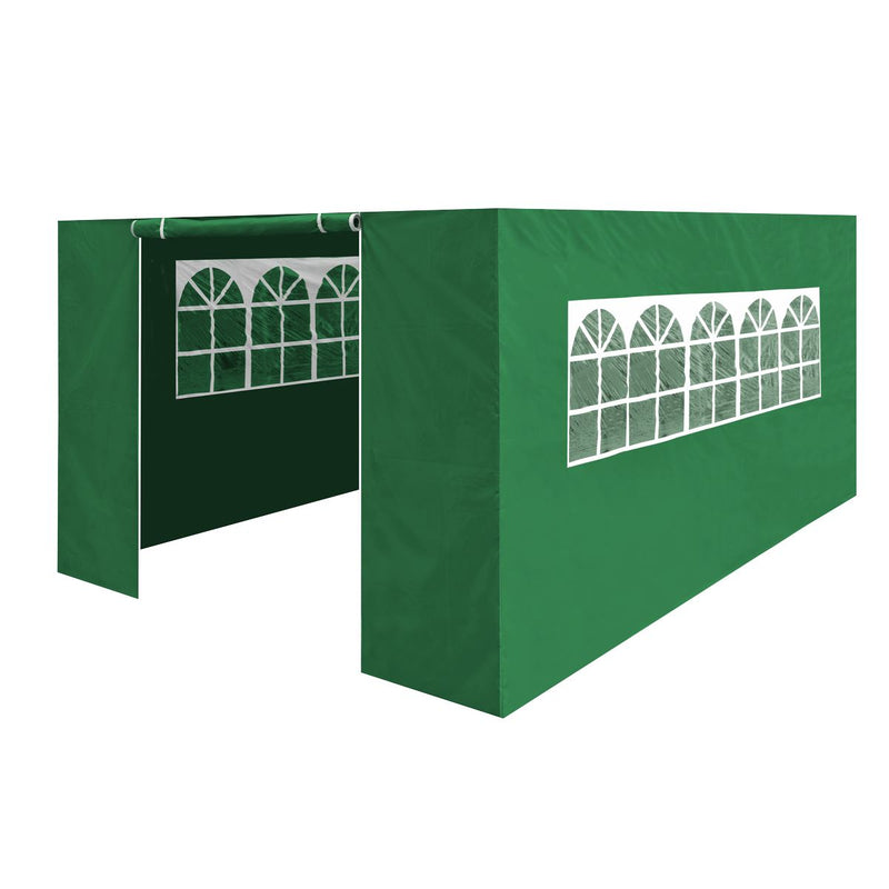 Dellonda Side Walls/Doors/Windows for Gazebo Fits 3 x 4.5m Models Dark Green Dellonda - Dynamic Drive