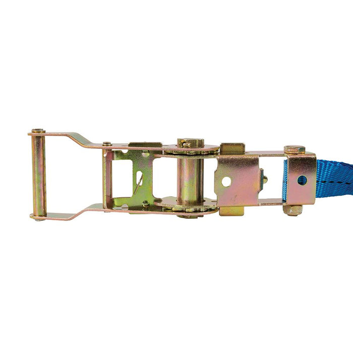 Silverline Ratchet Tie Down Strap J-Hook 4m x 30mm - Rated 400kg Capacity 800kg Silverline - Dynamic Drive