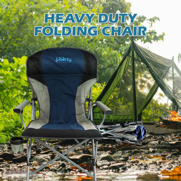 MDS1203 Liberty Blue Folding Chair (order multiples of 4 only) XYC-026A-1 Liberty Leisure UK  - Dynamic Drive