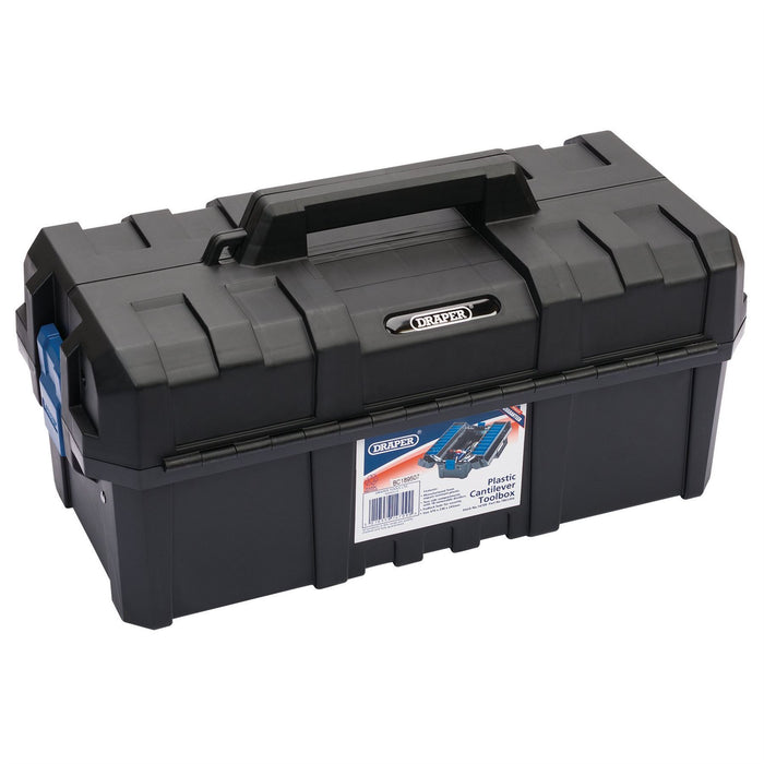 Draper Plastic Cantilever Toolbox, 454mm 14709 Draper - Dynamic Drive