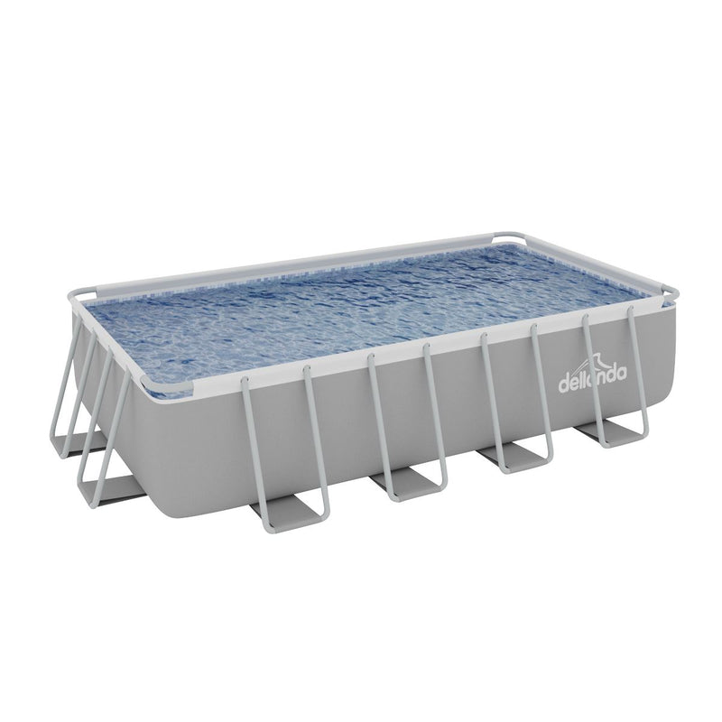 Dellonda Deluxe Steel Frame Swimming Pool with Filter Pump 18ft DL22 Dellonda - Dynamic Drive
