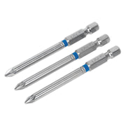 Sealey Power Tool Bit Pozi #1 Colour-Coded S2 75mm Pack of 3 AK210513 Sealey - Dynamic Drive
