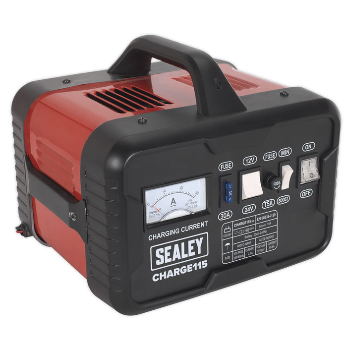 Sealey Battery Charger 19Amp 12/24V 230V CHARGE115 Sealey  - Dynamic Drive