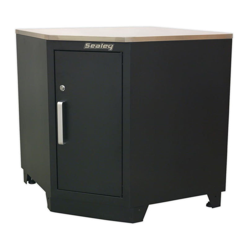 Sealey Stainless Steel Corner Worktop 930mm APMS19 Sealey - Dynamic Drive